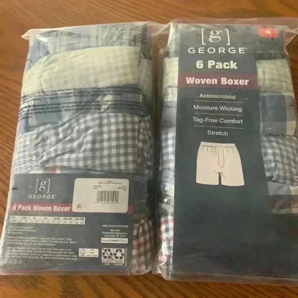 Gorge 12 pair of Boxers 2 6 packs woven Boxer size small - Picture 5 of 6